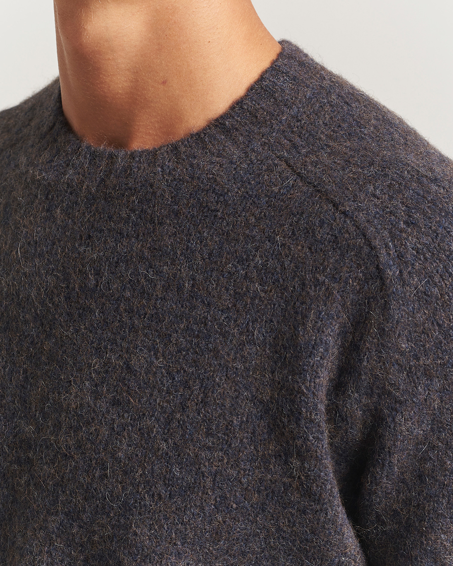 Herr | Tröjor | Tiger of Sweden | Adryan Yak/Alpaca Knitted Sweater Blue Function