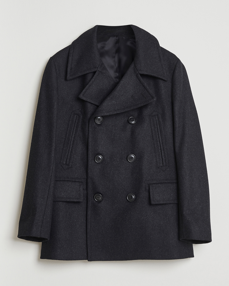 Herr | Jackor | Tiger of Sweden | Mahler Wool/Cashmere Peacoat Charcoal