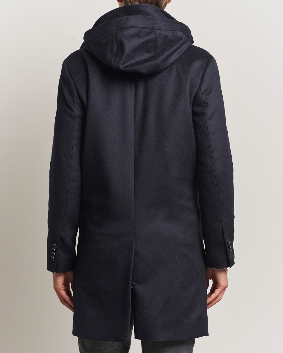 Herr | Jackor | Tiger of Sweden | Aleric Wool/Cashmere Hooded Coat Light Ink