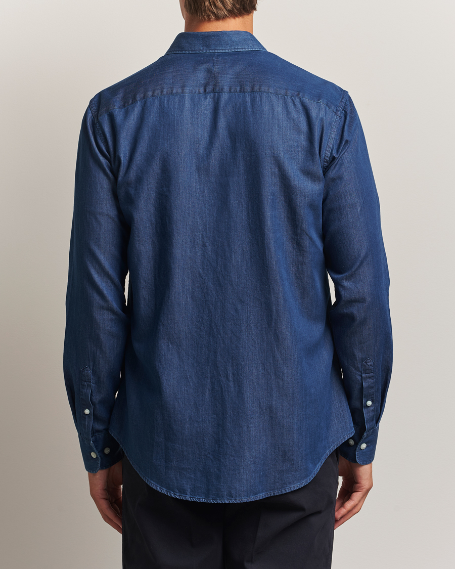 Herr | Skjortor | Tiger of Sweden | Adley Slim Fit Denim Shirt Medium Blue