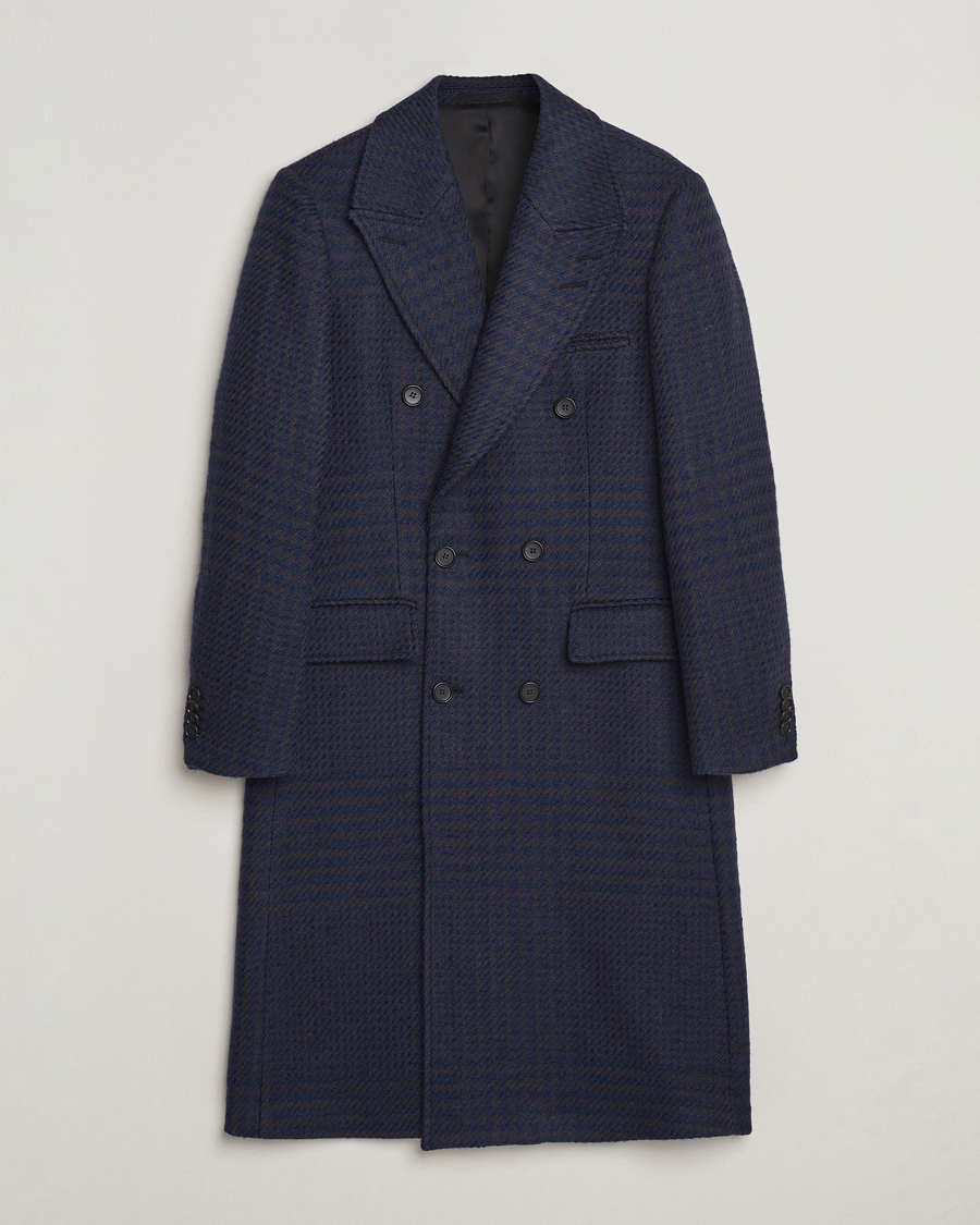 Herr | Jackor | Tiger of Sweden | Hennri Swedish Wool Double Breasted Coat Light Ink