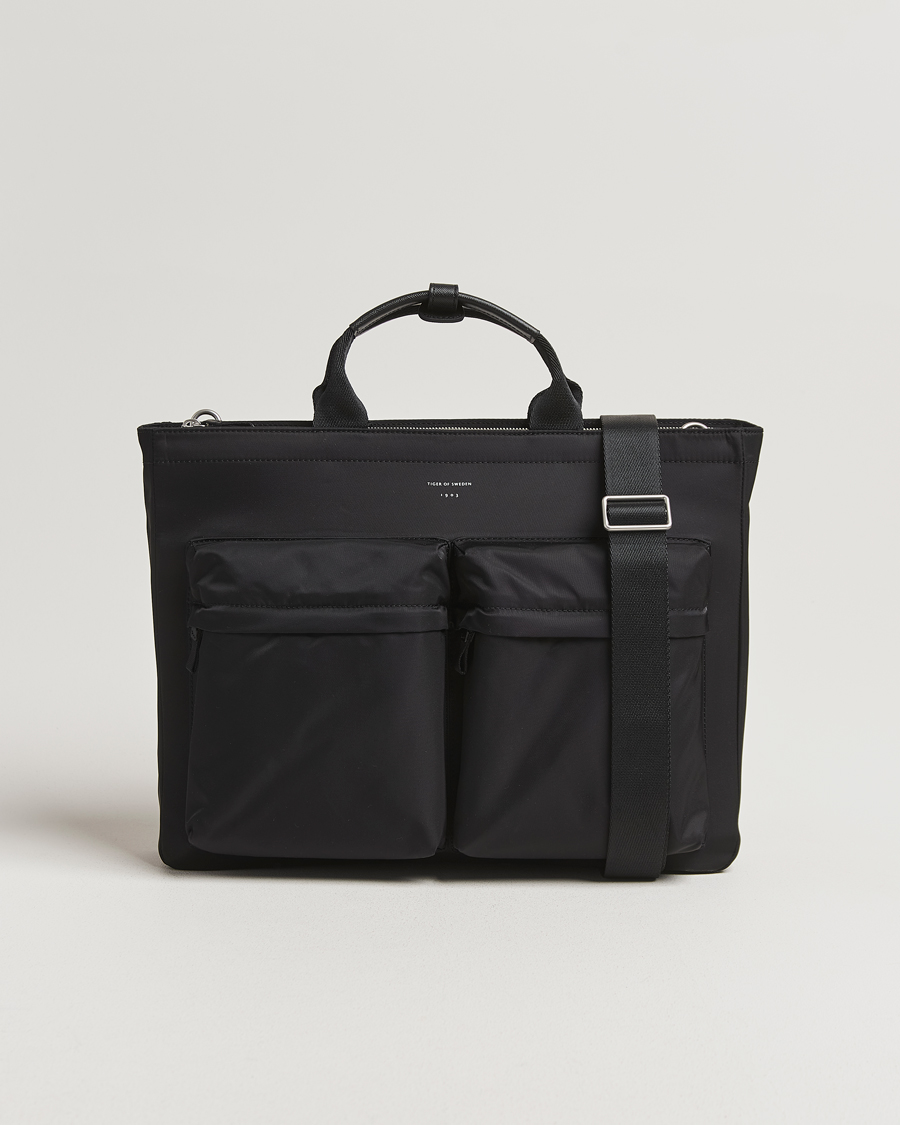 Herr | Väskor | Tiger of Sweden | Sonor Nylon Briefcase Black
