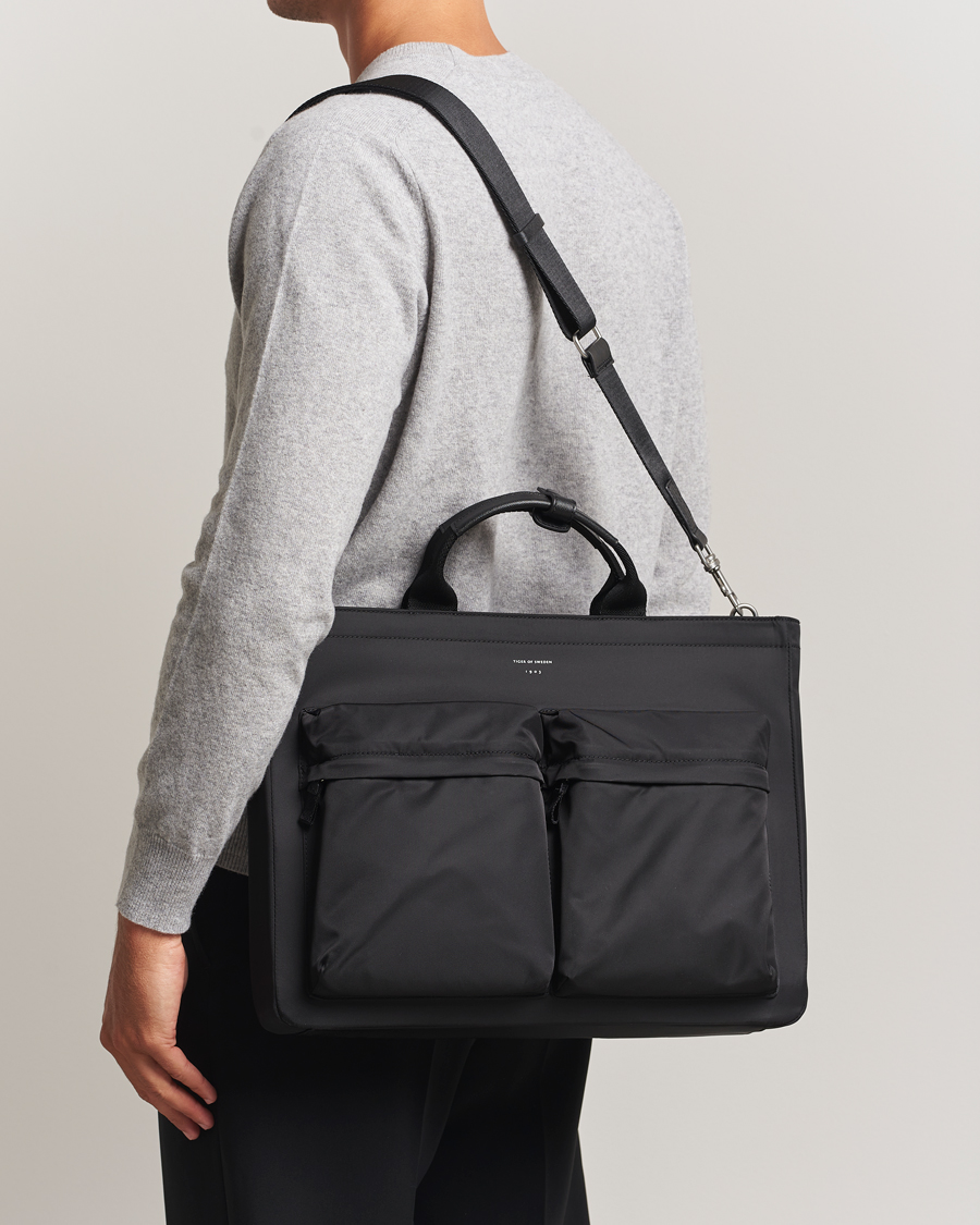 Herr | Väskor | Tiger of Sweden | Sonor Nylon Briefcase Black