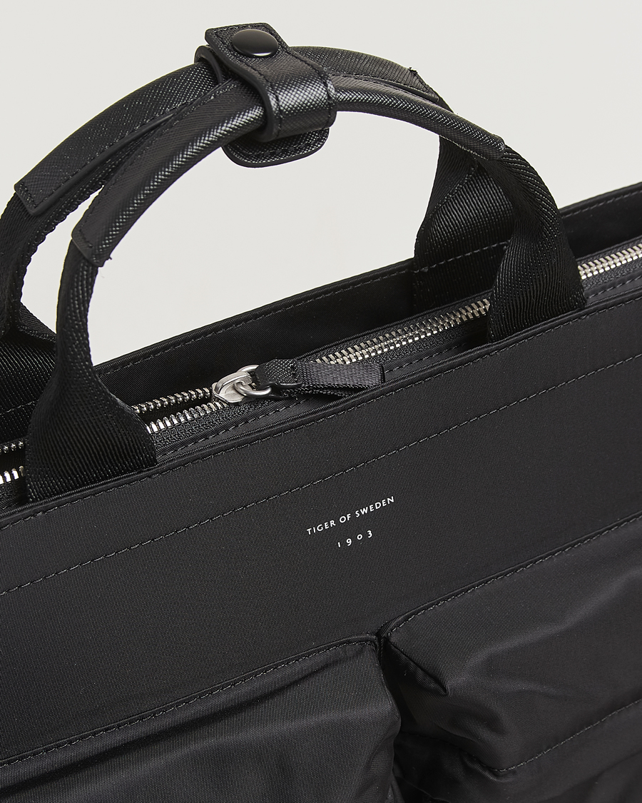 Herr | Väskor | Tiger of Sweden | Sonor Nylon Briefcase Black