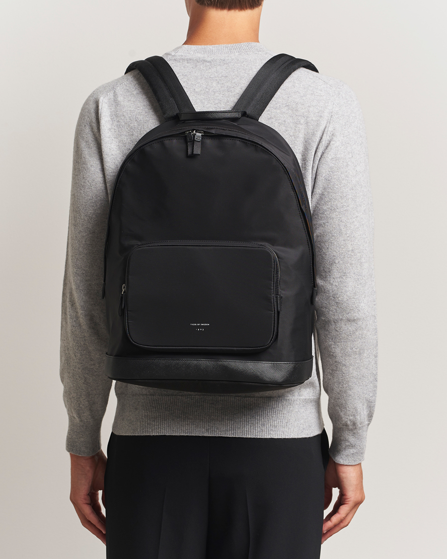 Herr | Väskor | Tiger of Sweden | Dorsu Nylon Backpack Black