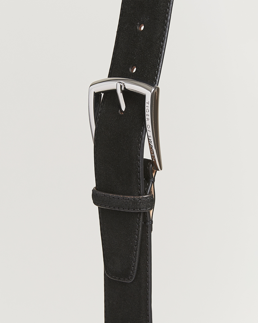 Herr | Bälten | Tiger of Sweden | Bergstroms Suede Belt Black