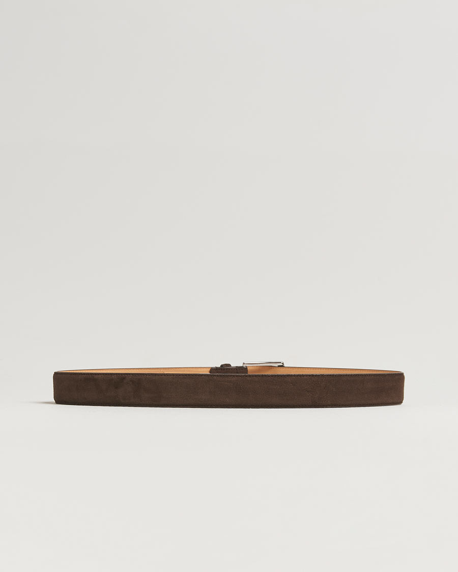 Herr | Bälten | Tiger of Sweden | Bergstroms Suede Belt Dark Brown