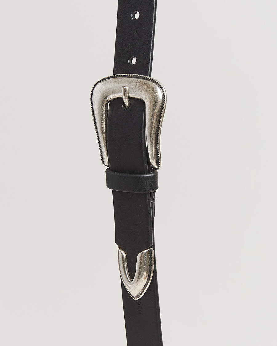 Herr | Bälten | Tiger of Sweden | Ecus Western Leather Belt Black