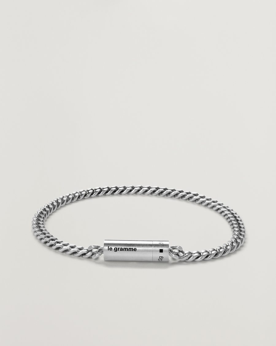 Herr | Smycken | LE GRAMME | Curb Chain Cable Bracelet Sterling Silver 12g