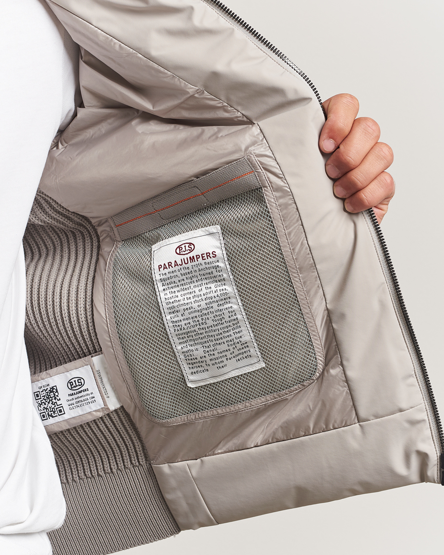 Herr | Jackor | Parajumpers | Zorba Tech Knit Hybrid Jacket Chateau Grey