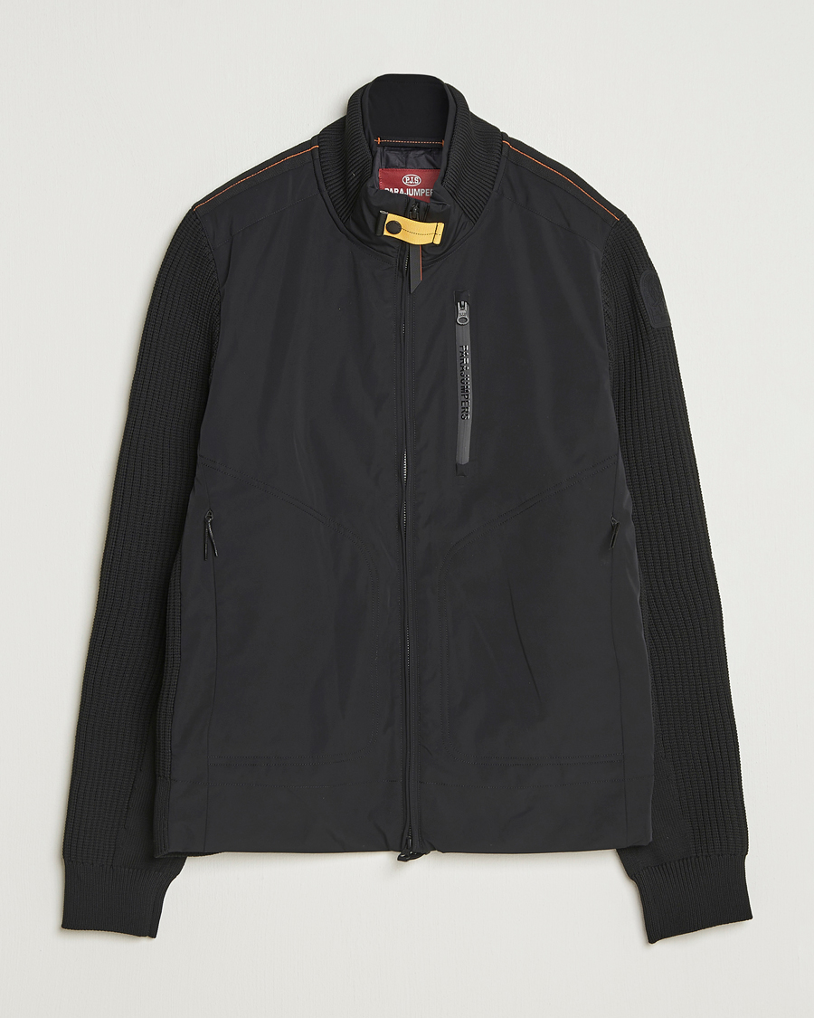 Herr | Jackor | Parajumpers | Zorba Tech Knit Hybrid Jacket Black