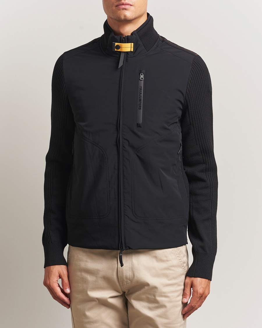 Herr | Jackor | Parajumpers | Zorba Tech Knit Hybrid Jacket Black