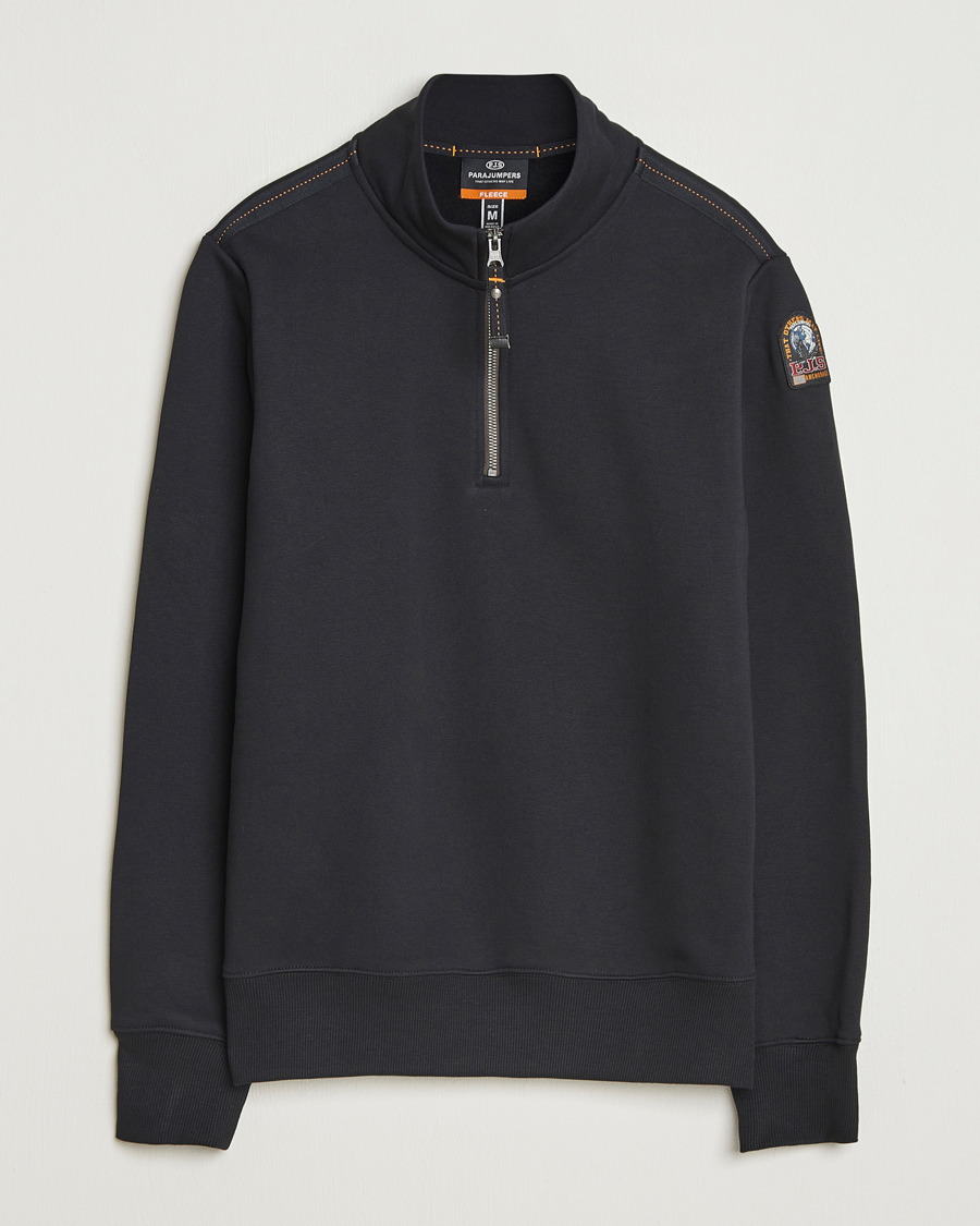 Herr | Tröjor | Parajumpers | Broad Peak Super Easy Half Zip Sweatshirt Black