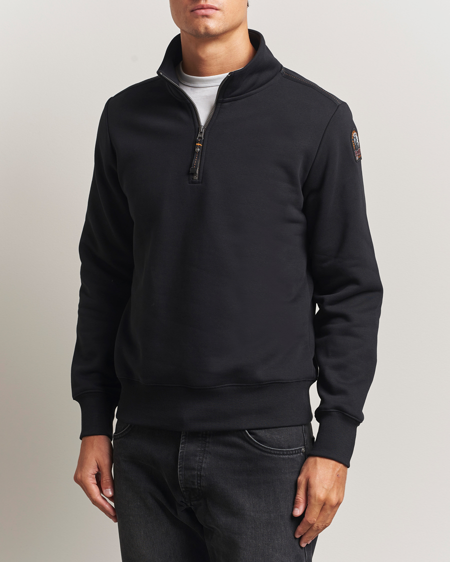 Herr | Tröjor | Parajumpers | Broad Peak Super Easy Half Zip Sweatshirt Black