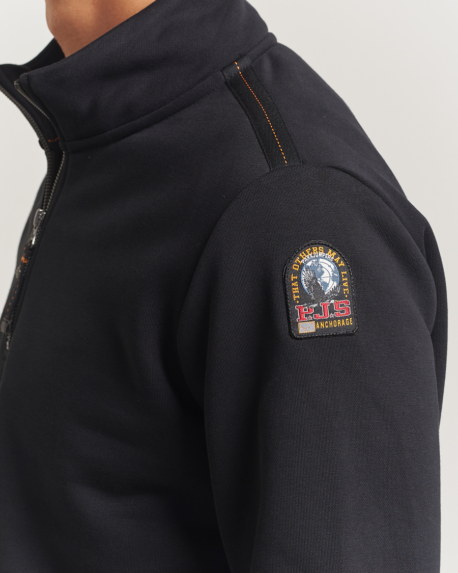 Herr | Tröjor | Parajumpers | Broad Peak Super Easy Half Zip Sweatshirt Black