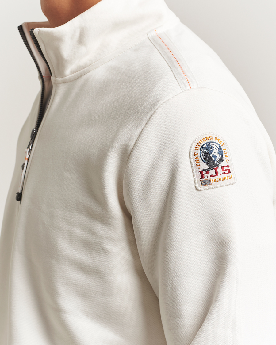 Herr | Tröjor | Parajumpers | Broad Peak Super Easy Half Zip Sweatshirt Purity