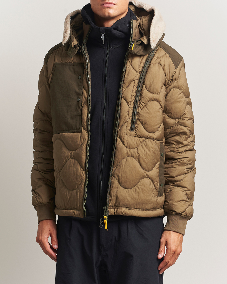 Herr | Jackor | Parajumpers | Akutan Union Down Jacket Earth/Deep Moss