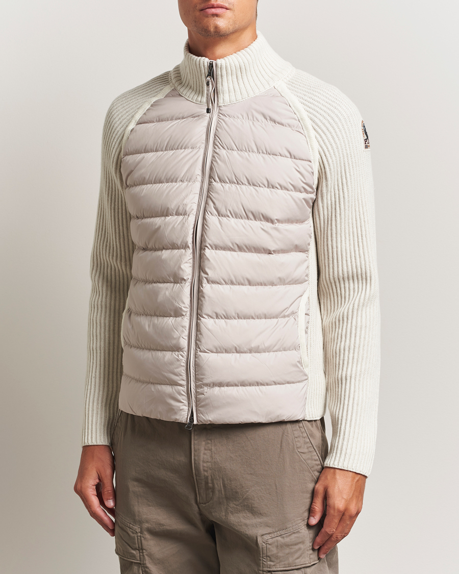 Herr | Jackor | Parajumpers | Olmo Rib Knitted Hybrid Jacket Purity