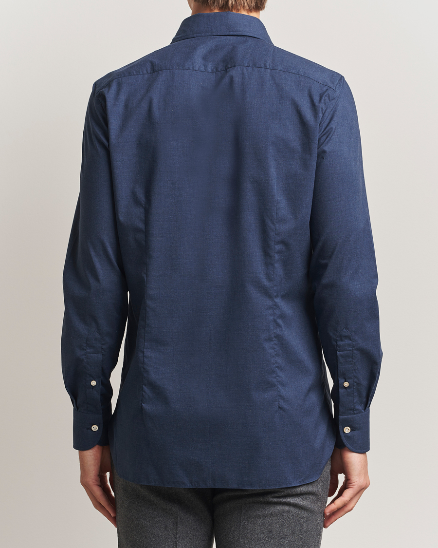 Herr | Skjortor | 100Hands | Cotton Melange Cut Away Shirt Light Blue