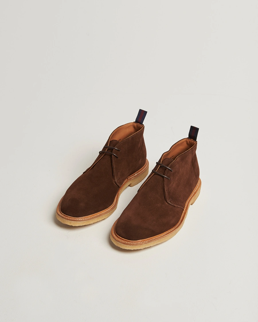 Herr | Kängor | Sanders | Bertie Crepe Sole Suede Chukka Polo Snuff