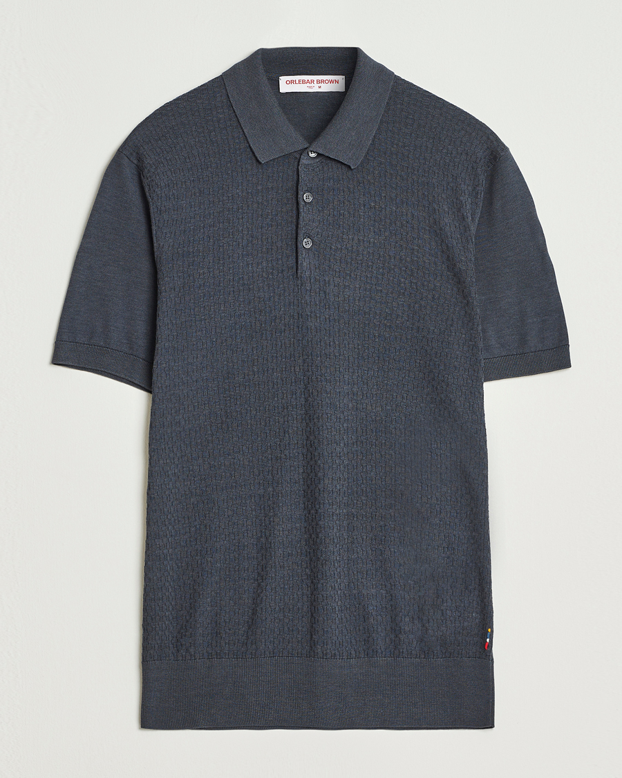 Herr | Pikéer | Orlebar Brown | Burnham Silk/Cotton Polo Granite