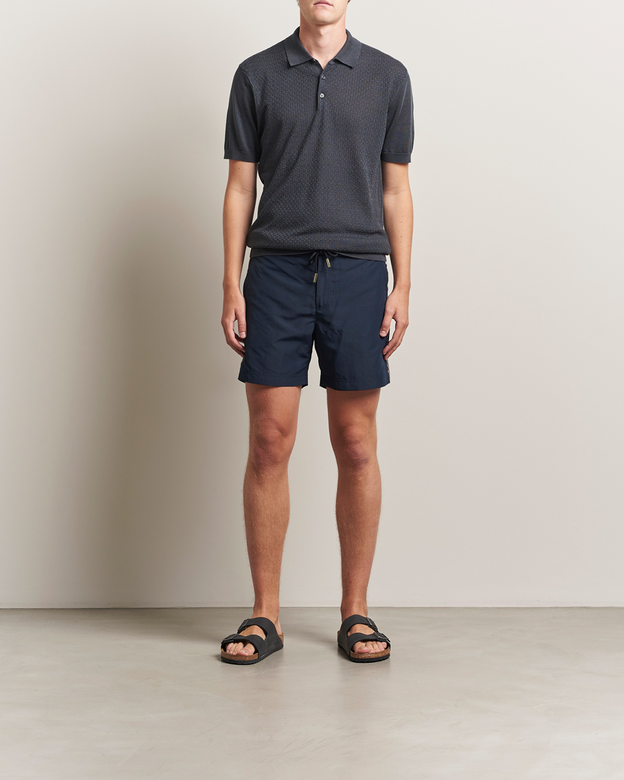 Herr | Pikéer | Orlebar Brown | Burnham Silk/Cotton Polo Granite