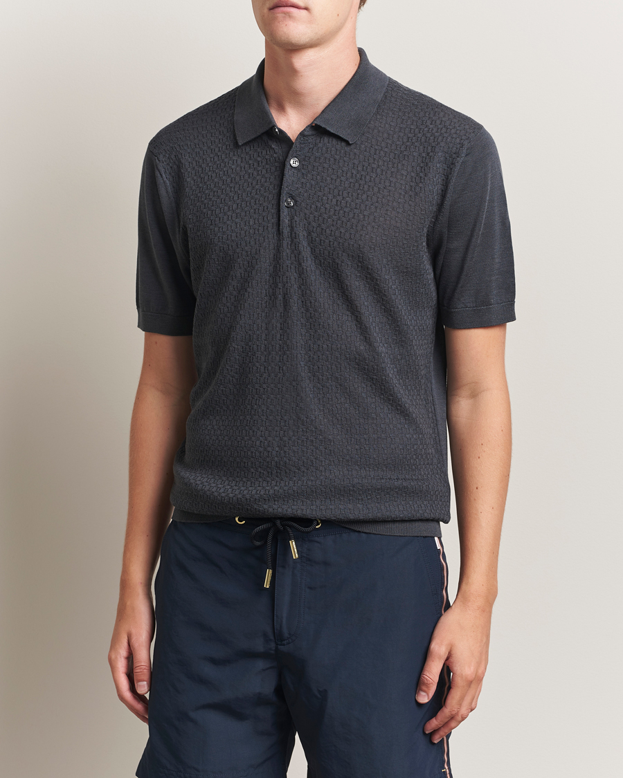 Herr | Pikéer | Orlebar Brown | Burnham Silk/Cotton Polo Granite