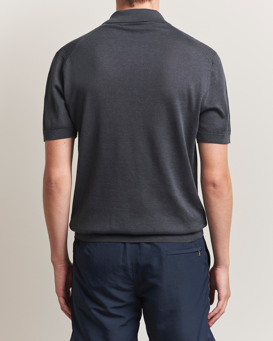 Herr | Pikéer | Orlebar Brown | Burnham Silk/Cotton Polo Granite