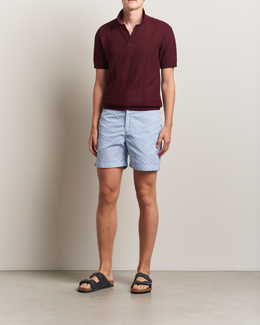 Herr | Badbyxor | Orlebar Brown | Bulldog Alchemy Swimshorts Wave Blue