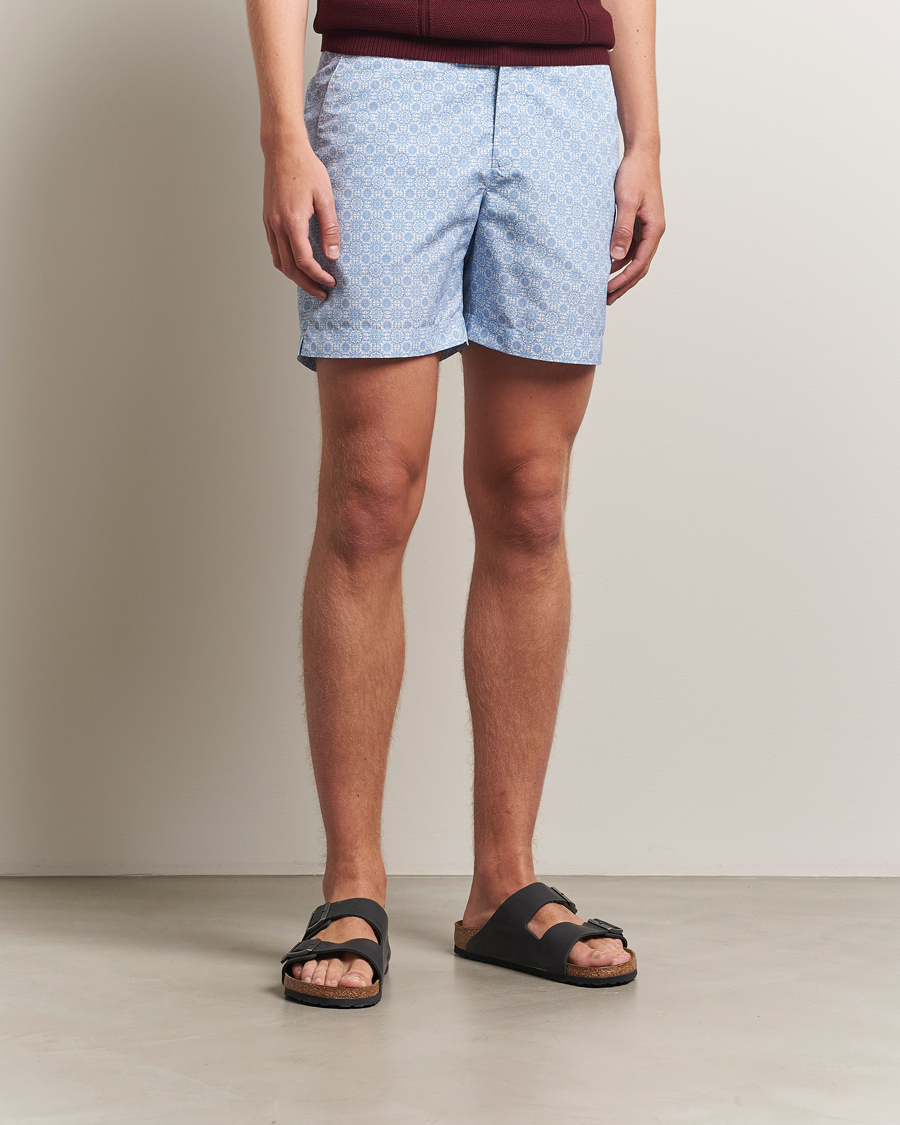 Herr | Badbyxor | Orlebar Brown | Bulldog Alchemy Swimshorts Wave Blue