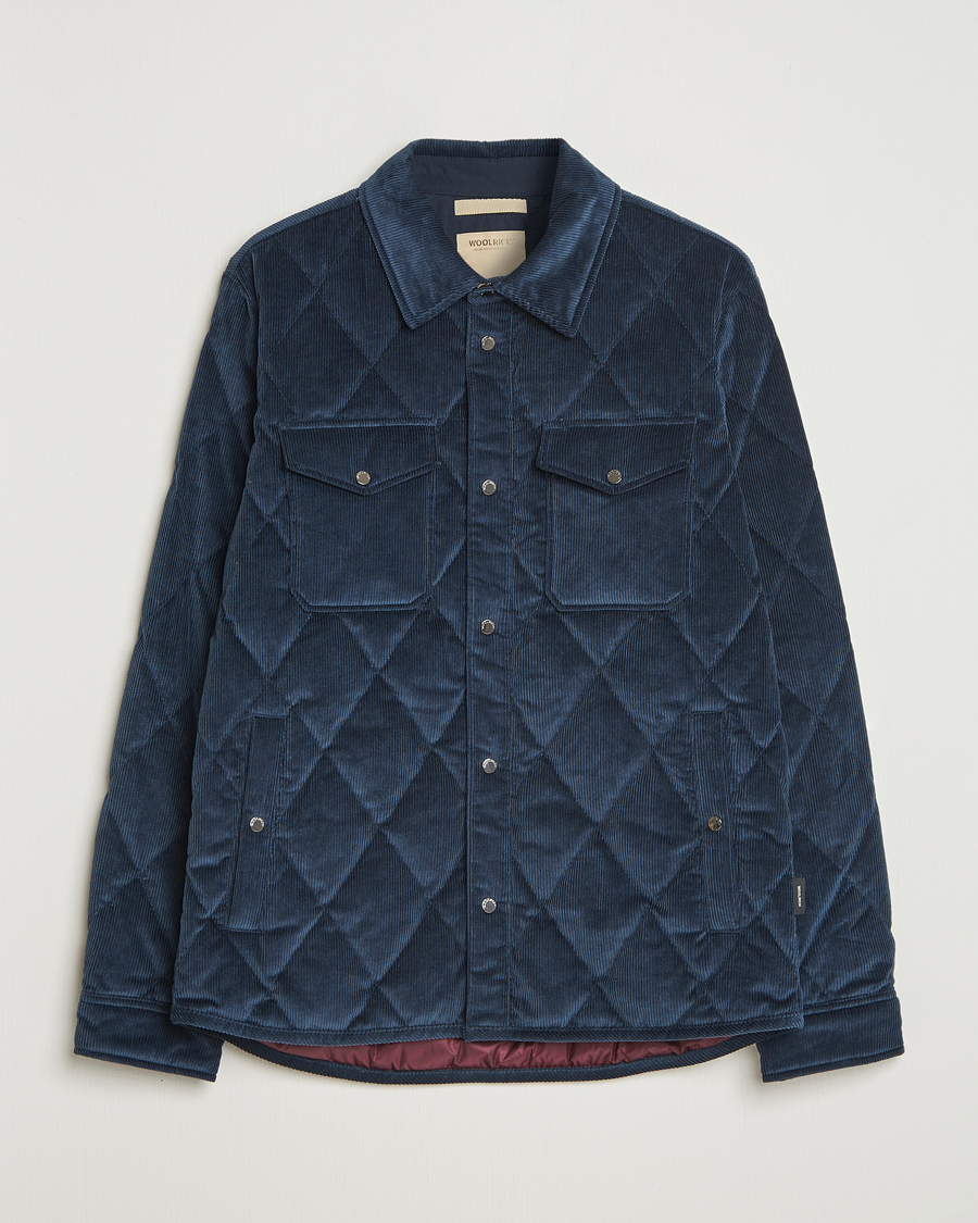 Herr | Jackor | Woolrich | Corduroy Alaskan Shirt Jacket Melton Blue