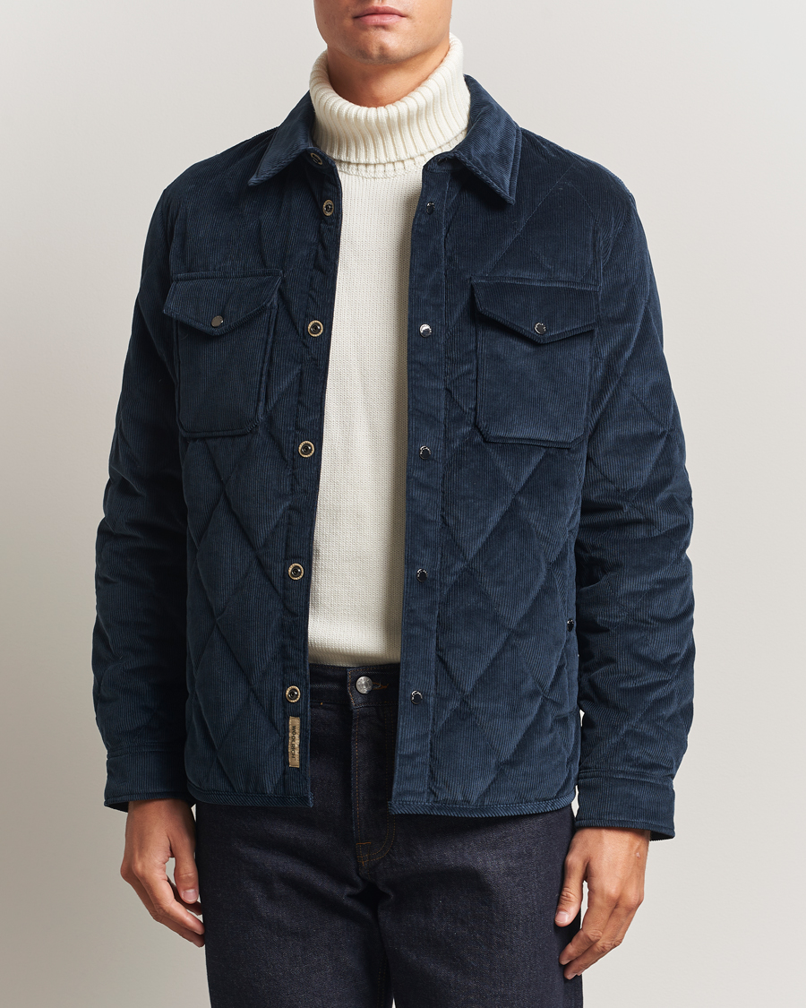 Herr | Jackor | Woolrich | Corduroy Alaskan Shirt Jacket Melton Blue