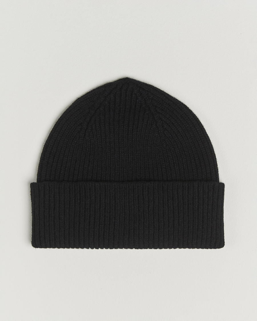 Herr | Mössor | Robert Mackie | Clyde Lambswool Beanie Black