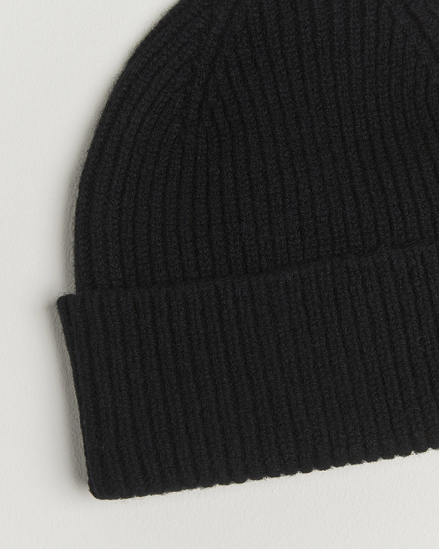 Herr | Mössor | Robert Mackie | Clyde Lambswool Beanie Black