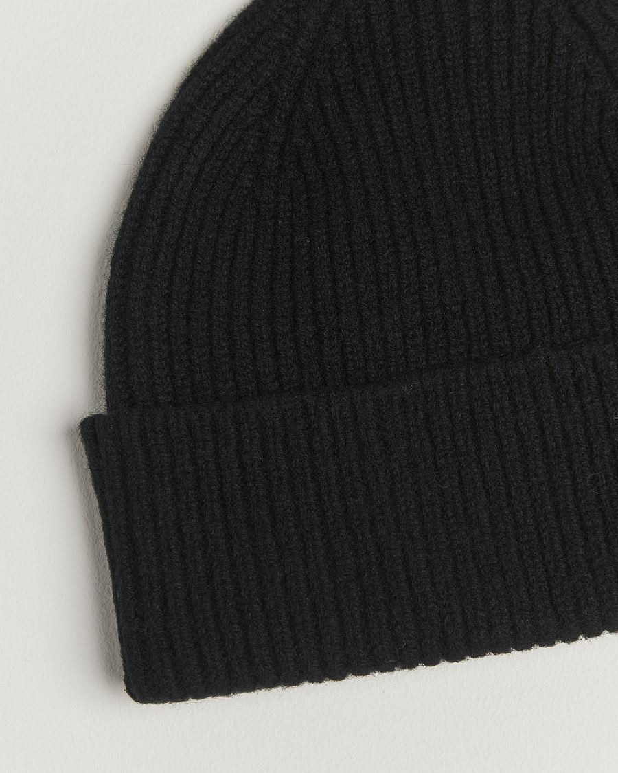 Herr | Mössor | Robert Mackie | Clyde Lambswool Beanie Black