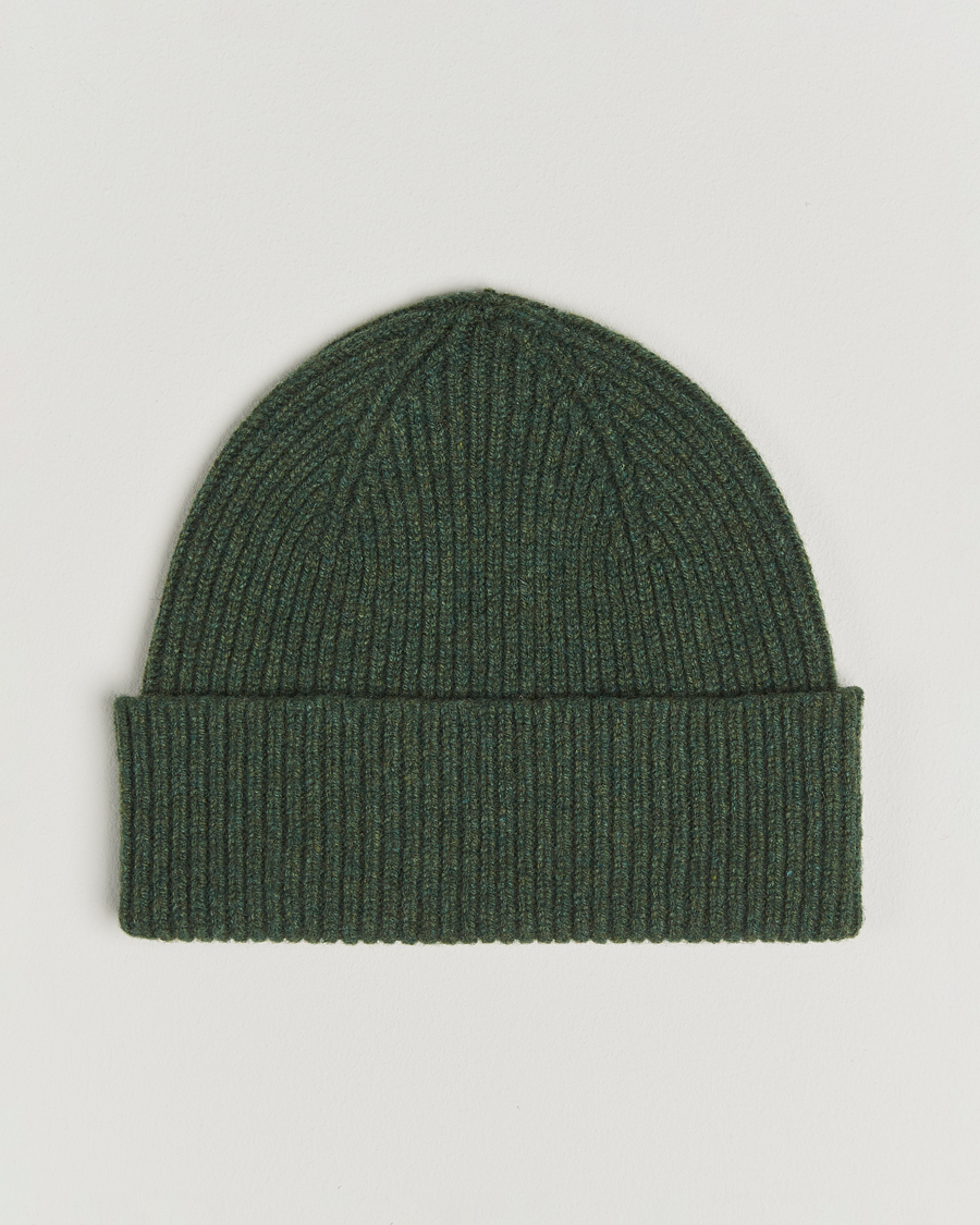Herr | Mössor | Robert Mackie | Clyde Lambswool Beanie Green