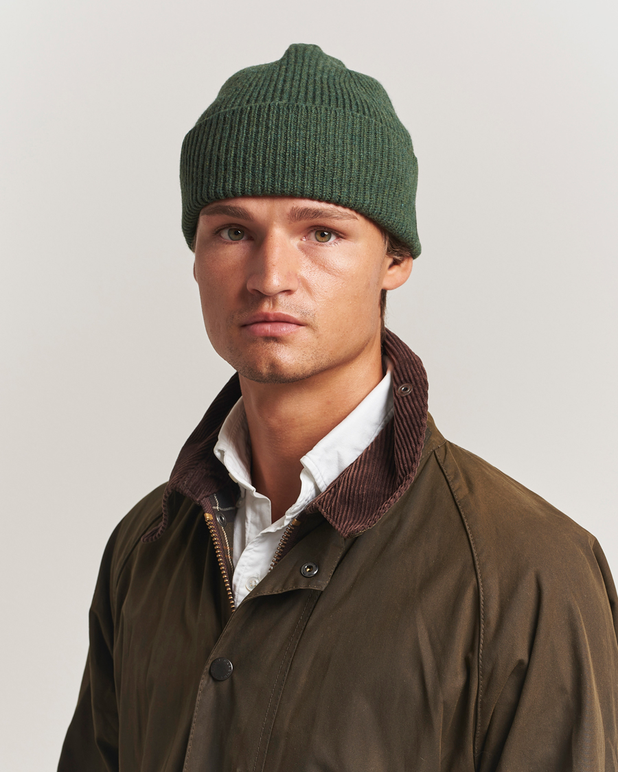 Herr | Mössor | Robert Mackie | Clyde Lambswool Beanie Green