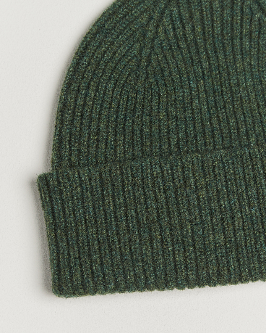 Herr | Mössor | Robert Mackie | Clyde Lambswool Beanie Green