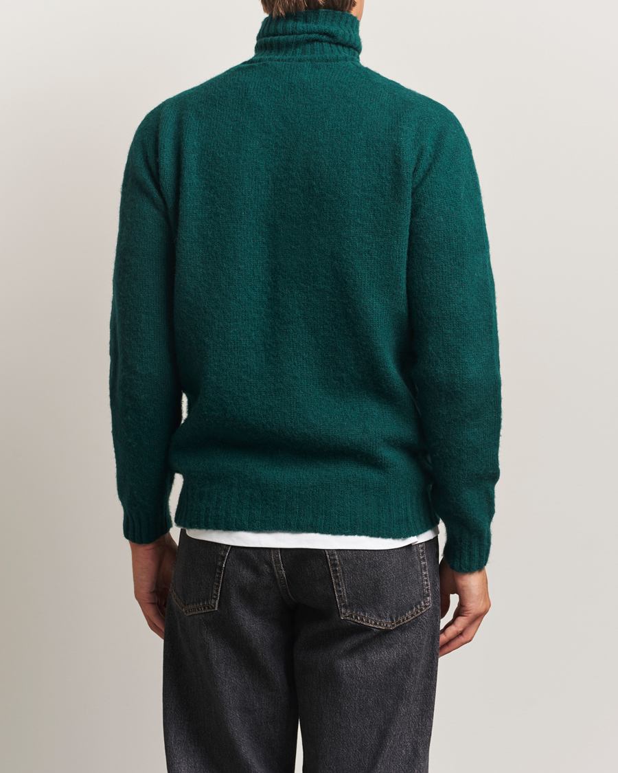 Herr | Tröjor | Harley Of Scotland | Brushed Supersoft Lambswool Rollneck Tartan