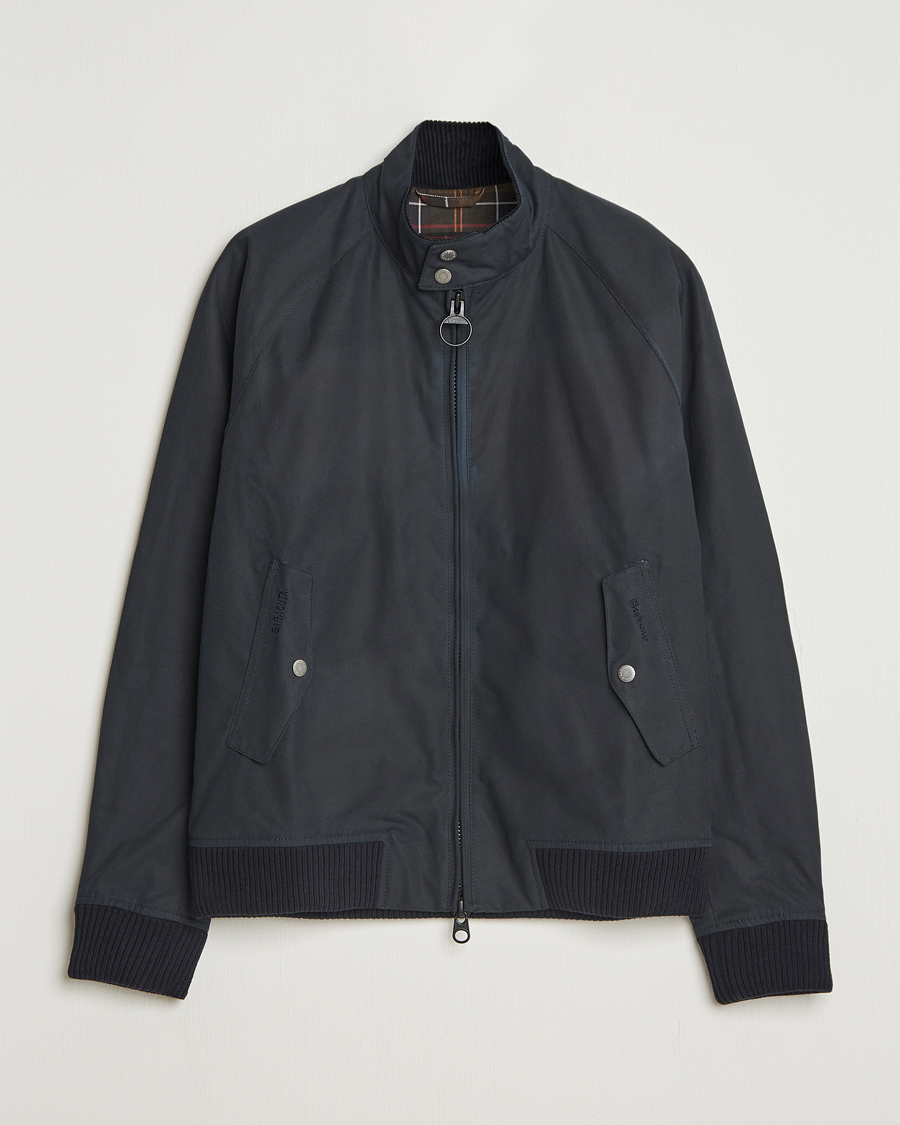 Herr | Jackor | Baracuta | Barbour x Porton Waxed Jacket Navy
