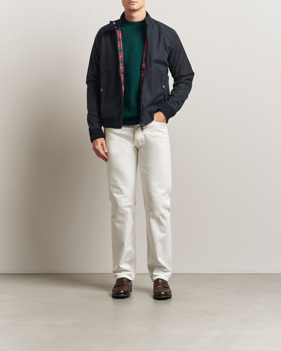 Herr | Jackor | Baracuta | Barbour x Porton Waxed Jacket Navy