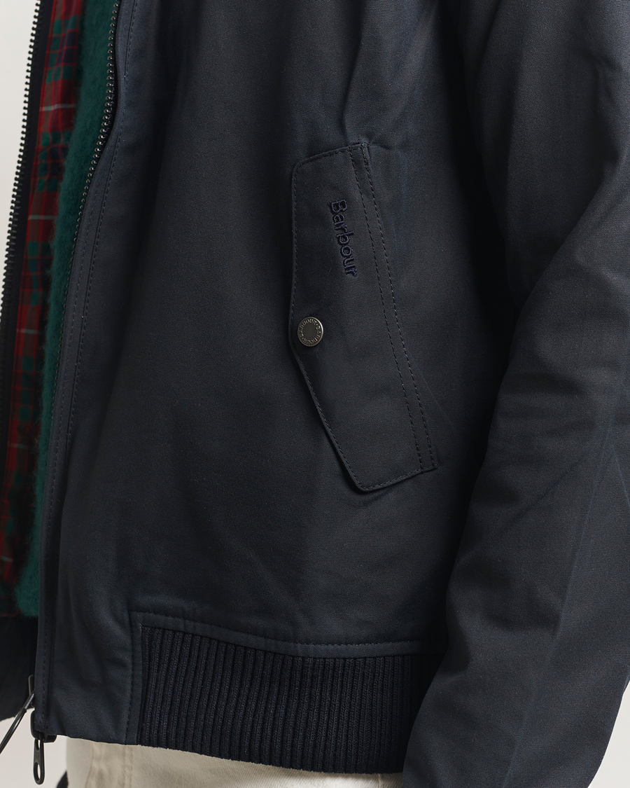 Herr | Jackor | Baracuta | Barbour x Porton Waxed Jacket Navy