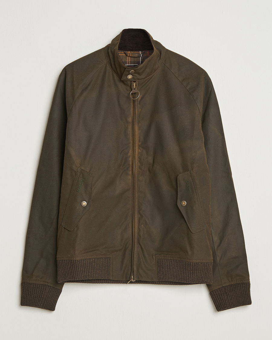 Herr | Jackor | Baracuta | Barbour x Porton Waxed Jacket Olive