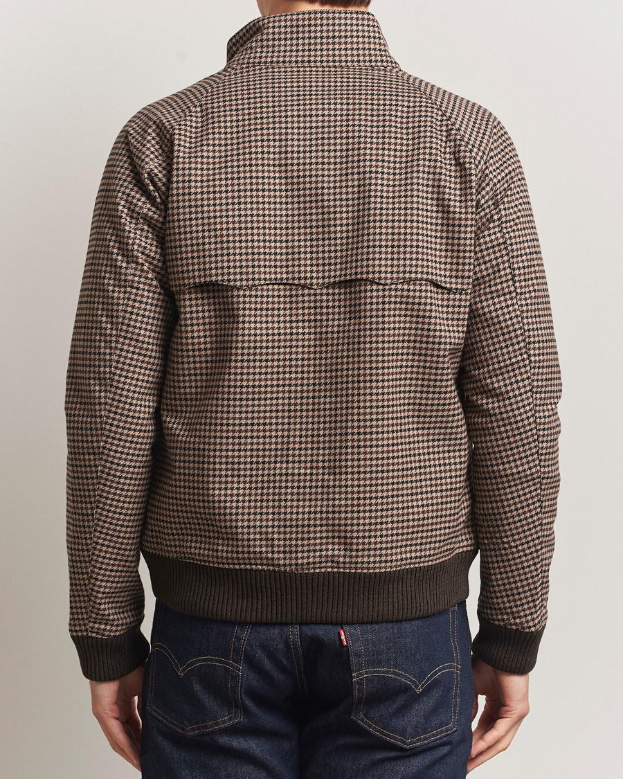Herr | Jackor | Baracuta | Barbour x Porton Houndstooth Jacket Brown