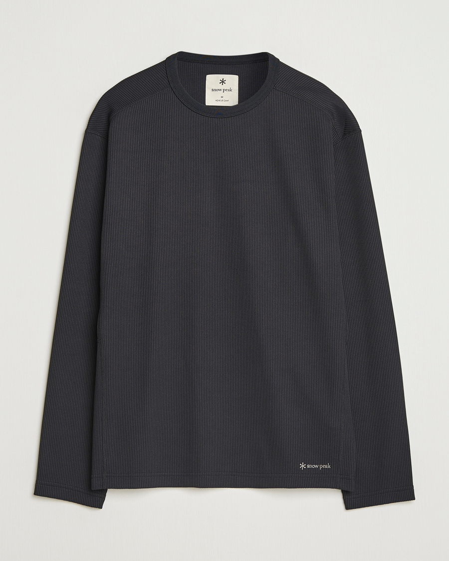 Herr | T-Shirts | Snow Peak | Dry Thermal Long Sleeve T-Shirt Black
