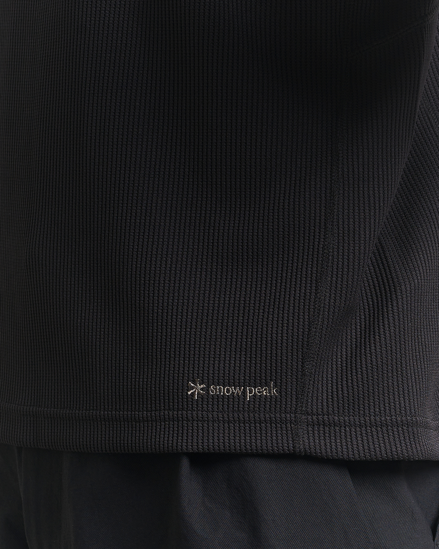 Herr | T-Shirts | Snow Peak | Dry Thermal Long Sleeve T-Shirt Black