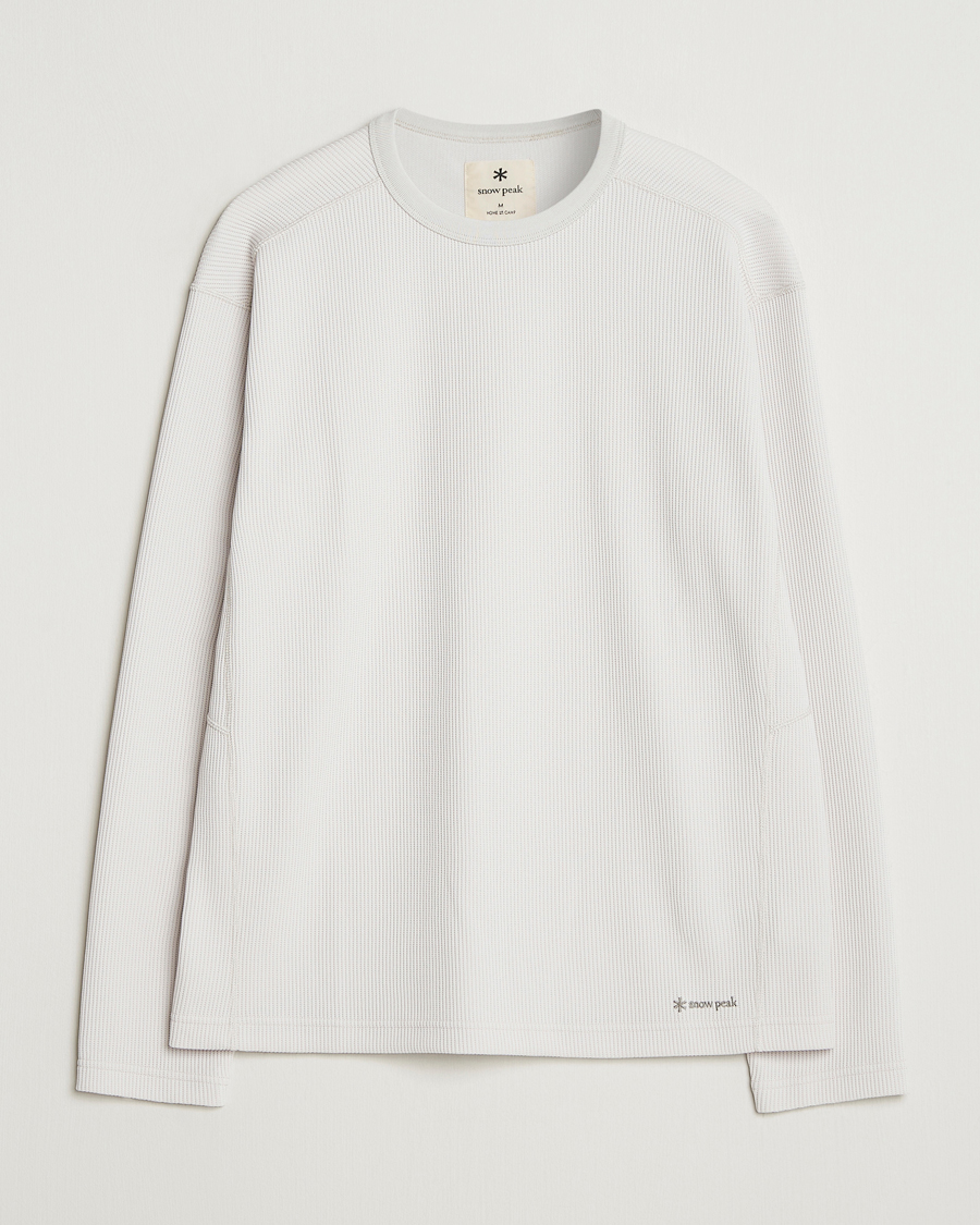 Herr | T-Shirts | Snow Peak | Dry Thermal Long Sleeve T-Shirt Off White