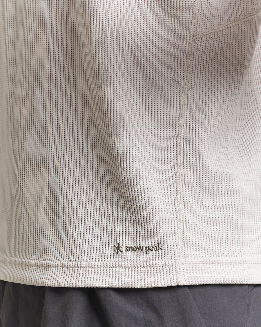 Herr | T-Shirts | Snow Peak | Dry Thermal Long Sleeve T-Shirt Off White