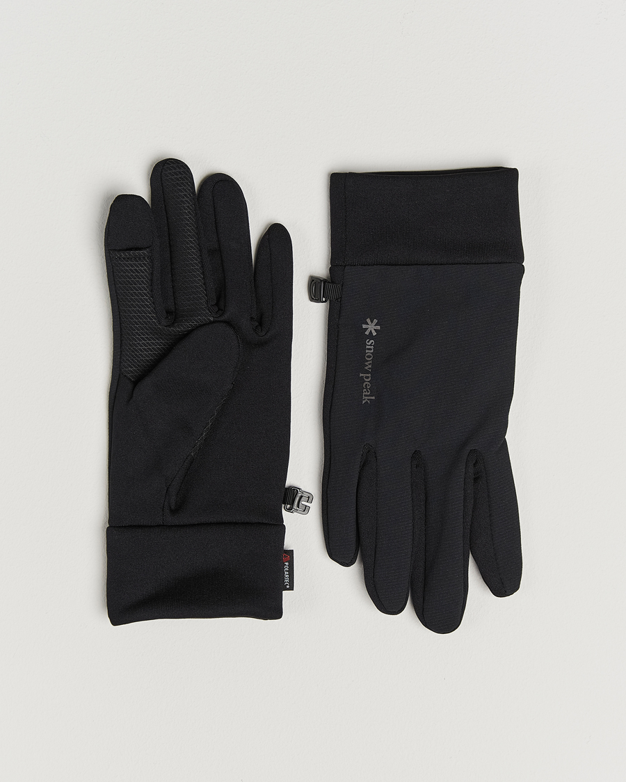 Herr | Handskar | Snow Peak | Polartec Stretch Gloves Black