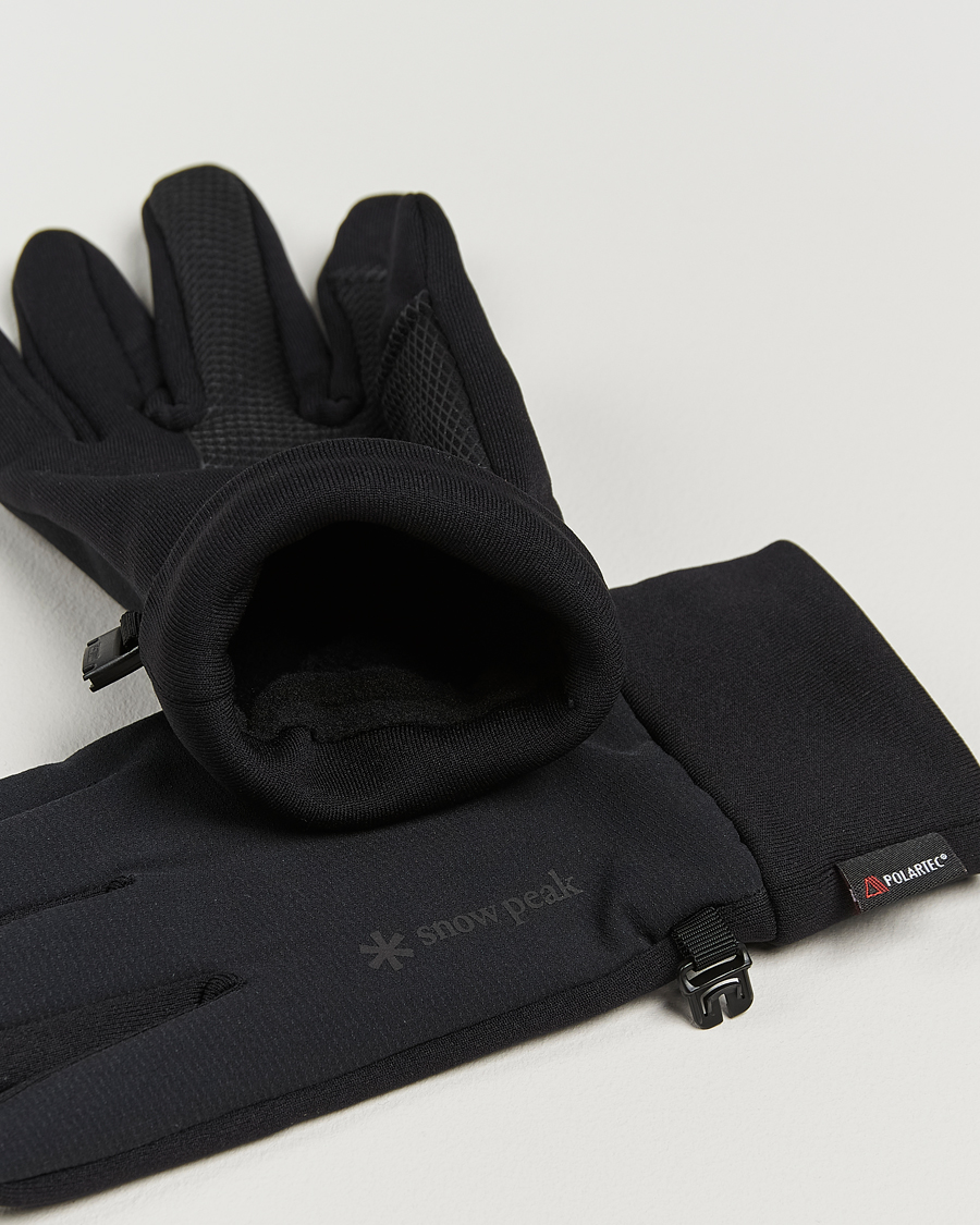 Herr | Handskar | Snow Peak | Polartec Stretch Gloves Black